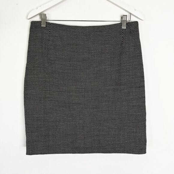 Akris Punto Dresses & Skirts - Akris Punto Black and White Wool Blend Polka Dot Knee Length Skirt